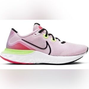 Nike Pink and Lime Athletic Shoes